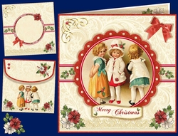 Vintage Girls Topper Card