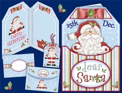 Dear Santa Tag Shaped Card 