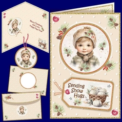 Winter Boy Topper Card