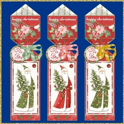 Trio Of Santas Triangular Cracker Boxes