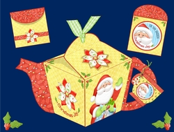Santa Teapot Box