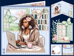 Ethnic Computer Girl