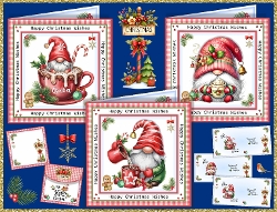 Christmas Gnomes Cocoa Cards