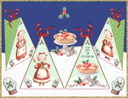 Mrs Clauses Triangular Treat Boxes