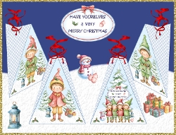 Elves Triangular Treat Boxes