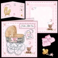Baby Girl Wicker Carriage