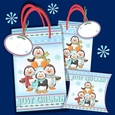 Just Chillin Penguins Christmas Bags