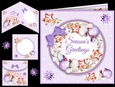 Baubles & Stars Wreath Card