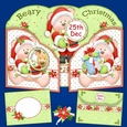 Santa Bear Wraparound Gatefold Card