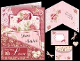 Roses & Lace Double Pocket Card