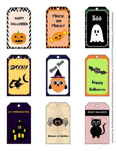 Halloween Gift Tags