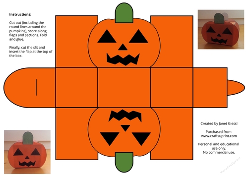 Halloween Pumpkin Gift Box