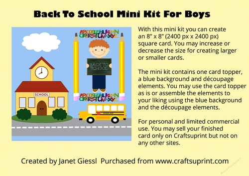 Back To School Mini Kit For Boys