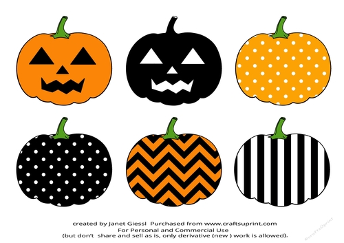 Halloween Pumpkin Stickers
