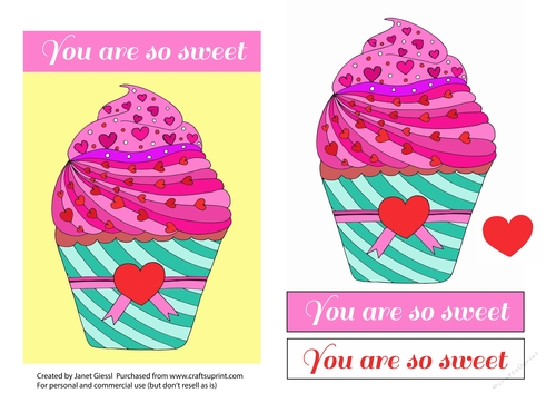 Cupcake Card Front/Topper