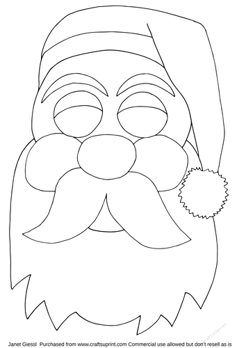 Santa Claus Coloring Page/Digi Stamp