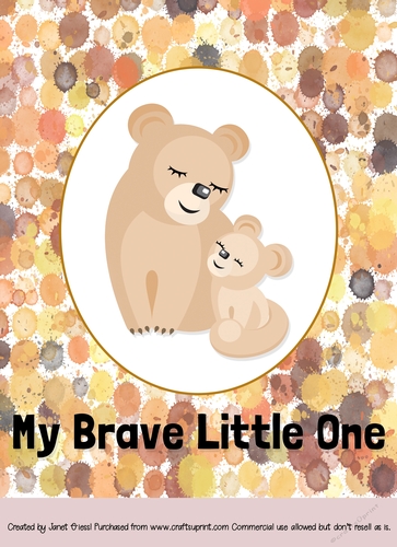 Mother and Baby Lion Card Topper