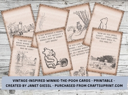 Vintage-Inspired Winnie-the-Pooh Cards
