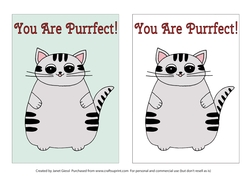 Cat Card Front/Topper