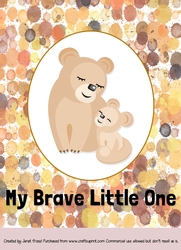 Mother and Baby Lion Card Topper