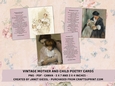 Vintage Mother and Child Poetry Cards