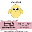 Cute Chick Clip Art