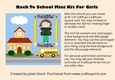Back To School Mini Kit For Girls