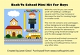 Back To School Mini Kit For Boys