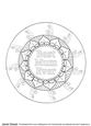 Mothers Day Mandala Colouring Page/Digi Stamp 4 - BE Version