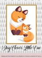 Mother and Baby Fox Card Topper