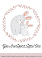 Mother and Baby Rabbit Card Topper