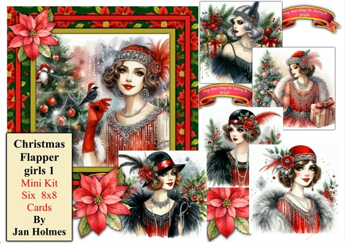 Christmas Flapper Girls 1