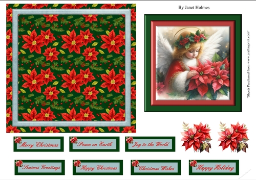 Poinsettia Angel