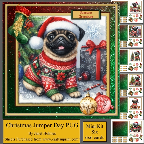Christmas Jumper Day Pug