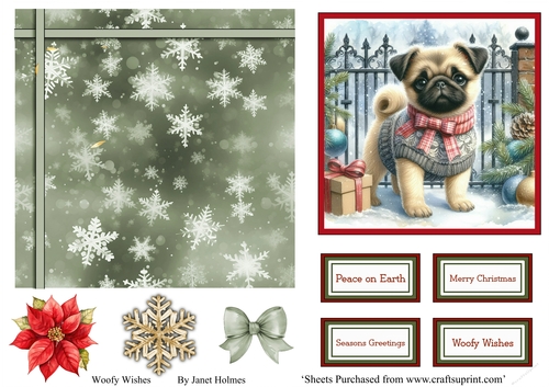 Woofy Wishes Pug