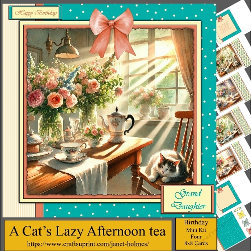 A Cats Lazy Afternoon Tea (birthday)