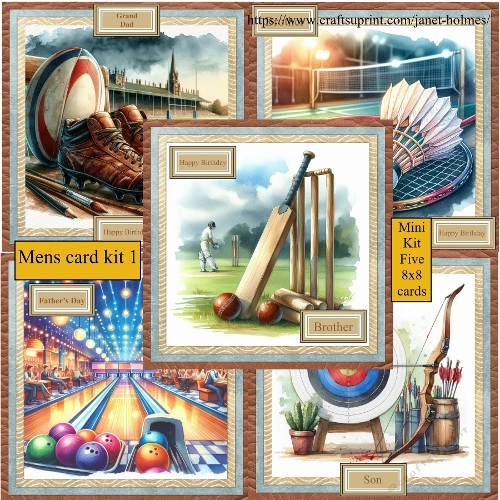 Mens card kit 1 birthday and fathers day
