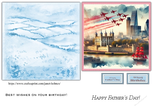 London Red Arrows, Fathers day and Birthday