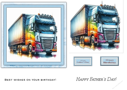 Truckin Along, Fathers day and Birthday