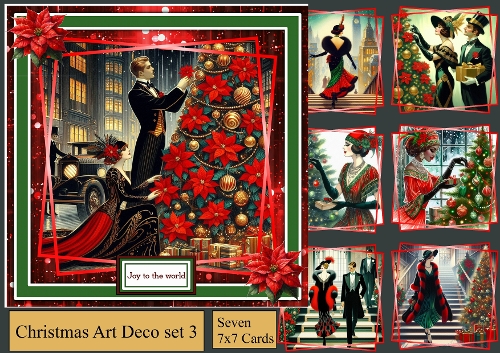 Christmas Art Deco set 3 2025