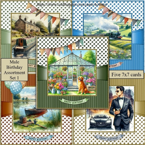 Male Birthday assortment set 1