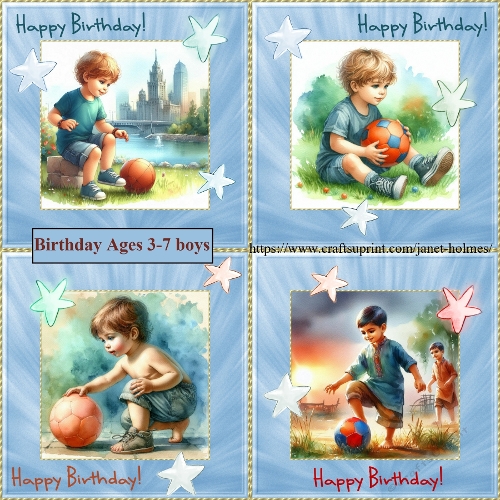 Birthday ages 3-7 boy