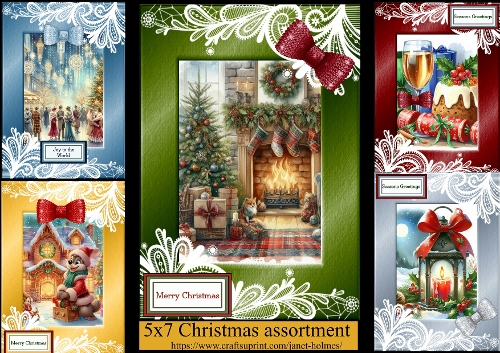 5x7 Christmas assortment 1