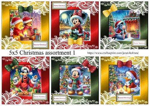 5x5 Christmas assortment 1