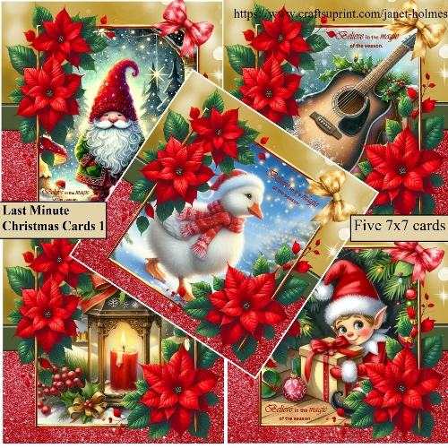Last Minute Christmas Cards 1