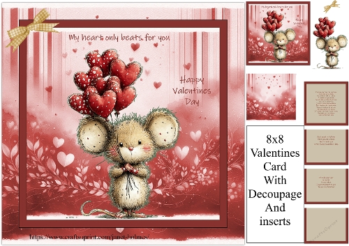 Valentine my heart only beats for you