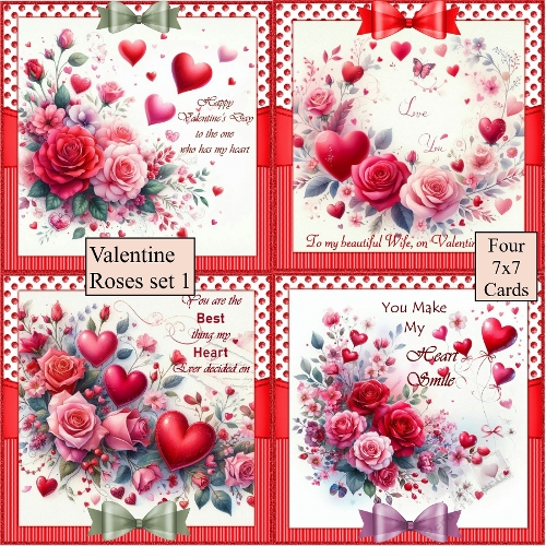Valentine Roses set 1