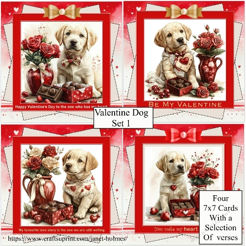 Valentine Dog set 1