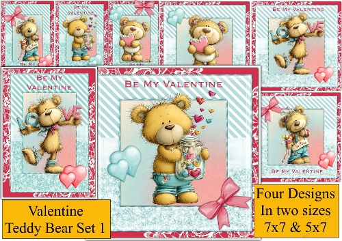 Valentine teddy set 1