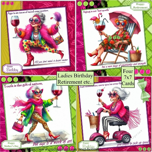 Ladies Birthday/retirement etc set 1